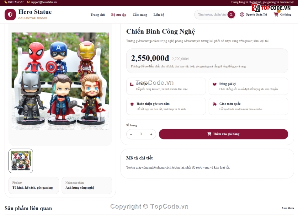 Website bán tượng,Web trang trí,bán
